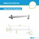 Completo Set Doccia Con Soffione 25X25 cm + Braccio Doccia + Kit Duplex Marca Frattelli Frattini Cod. 92801.00