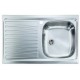 Lavello Cucina a vasca singola 86x50 cm in acciaio inox con gocciolatoio sinistra