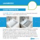 Lavarredo Unika con lavabo Zeus metacrilato 60x50 cm Elle Emme Ci Istallazione Interno Finitura Bianco Opaco