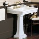 Lavabo Tre Fori da 68 cm + Colonna Giunone Azzurra