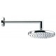 Soffione doccia tondo diametro 250 mm Bossini Oki in acciaio inox con braccio da 30 cm