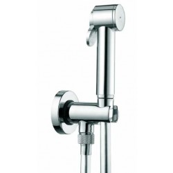 Set idrogetto Bossini Paloma C69017.B idroscopino completo di supporto con arresto acqua + flessibile da 125 cm