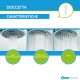 Doccia universale abs cromato 3 getti Bossini Duetto-Rain diametro 93 mm autopulente