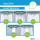 Doccia universale abs cromato 5 getti Bossini Mistic diametro 80 mm autopulente