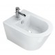 Vaso Sospeso Zero NF 50 NewFlush 1VSZ50R00 + Bidet Zero 50 1BSV50N00 Catalano Bianco Lucido