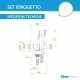 Set idrogetto Bossini Paloma C69017.8 idroscopino completo di rubinetto e supporto