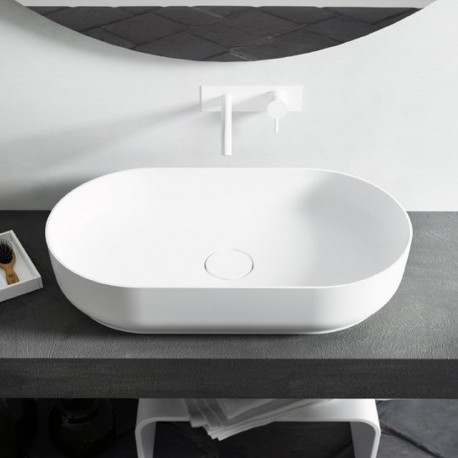 Lavabo a Libera installazione Horizon - Medium in Luxolid 