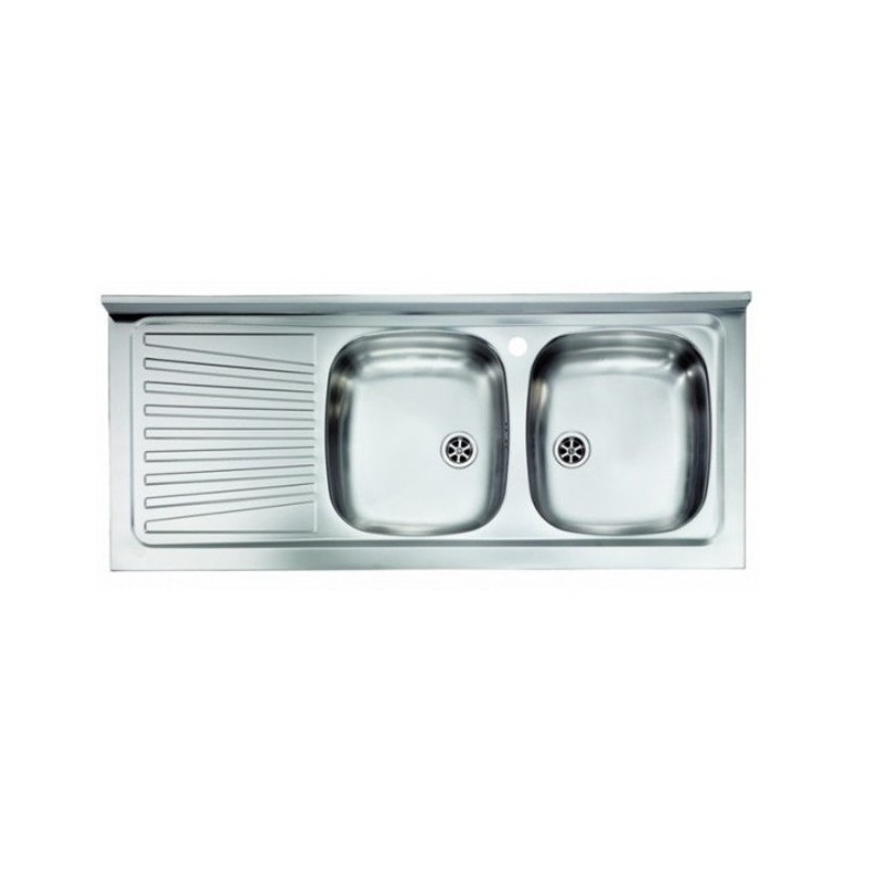 Mobile sottolavello cucina 120x48x85 cm bianco vasca a sinistra