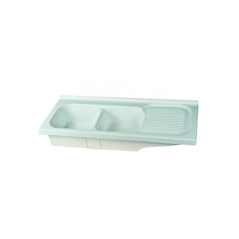 HidrosGroup - Mobile sottolavello 120 cm per lavello in ceramica - colore:  bianco (solo mobile)