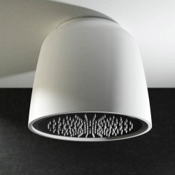 Soffione doccia Bonzo Cup in Luxolid colorato per installazione a soffitto adatto ad ambienti bagno moderni