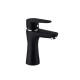 Artis Serie Indy Miscelatori Lavabo e Bidet con Piletta Click-Clack + Vasca con Set Doccia Finitura Nero Opaco