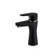 Artis Serie Indy Miscelatori Lavabo e Bidet con Piletta Click-Clack + Vasca con Set Doccia Finitura Nero Opaco