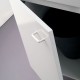 Mobile sottolavello bianco 90x50 + lavello inox 1 vasca con gocciolatoio a sinistra