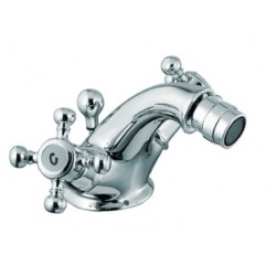 Miscelatore bidet in ottone cromo lucido Eurorama Serie Anais stile retrò