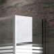 Box Doccia Scorrevole con Parete Fissa Cristallo 6 mm Serigrafato Altezza 190 cm