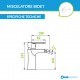 Artis Indy Miscelatori Lavabo Prolungato e Bidet con Piletta Click-Clack + Incasso Doccia con Deviatore Finitura Nero Opaco