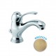 Eurorama Serie Dodo Miscelatori Lavabo e Bidet con Piletta Salterello + Incasso Doccia in Ottone Bronzato Anticato