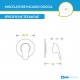 Eurorama Serie Kappa Miscelatori Lavabo e Bidet con Piletta + Incasso Doccia Finitura Cromo Lucido