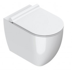 Vaso Filo muro Senza Brida art. 1VPS54R00 Sfera 54 NewFlush Catalano Bianco Lucido