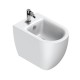 Sanitari Catalano Sfera 54  Vaso senza brida New Flush art. 1VPS54R00 + Bidet art. 1BIS54R00 Bianco Satinato