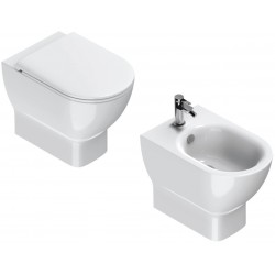 Sanitari Catalano Sfera Eco 54  Vaso senza brida New Flush art. 1VPS54RECO00 + Bidet art. 1BIS54ECO00