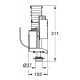 Valvola Av1 Completa art. 42320000 per cassetta ricambio originale Grohe