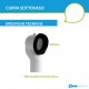 Kit installazione sanitari filo muro con curva Ø 110 mm e due coppie fissaggi a pavimento