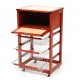 CARRELLO Legno PortaPane Ciliegio Faggio