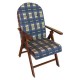POLTRONA legno Campania Blu sedia