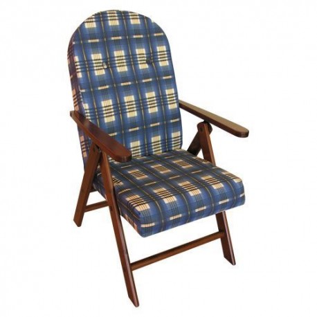 POLTRONA legno Campania Blu sedia