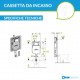 Geberit cassetta di risciacquo a incasso per wc a pavimento Sigma 8 6/3 litri con sistema igienizzante bagno duofresh