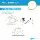 Vaso Sospeso Senza Brida art. 1VSF54RNS + Bidet art. 1BSF54NS Sfera NewFlush 54x35 Catalano Nero Satinato