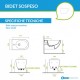 Vaso Sospeso Senza Brida art. 1VSF54RNS + Bidet art. 1BSF54NS Sfera NewFlush 54x35 Catalano Nero Satinato