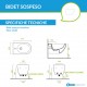 Vaso Sospeso Senza Brida + Bidet Sfera NewFlush 54x35 Catalano Nero Lucido