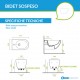 Vaso Sospeso Senza Brida + Bidet Sfera NewFlush 54x35 Catalano Nero Lucido