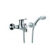 Paffoni Serie Pegaso Miscelatori Lavabo e Bidet con Piletta + Vasca con Set Doccia Finitura Cromo Lucido