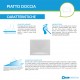 Piatto Doccia Cube Azzurra 70x120 H 4 cm con Piletta di Scarico diam. 90 mm