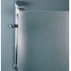 Porta per vano doccia con movimento a soffietto Cristallo Satinato 3 mm Altezza 185 cm