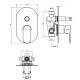 Composizione Doccia Fratelli Frattini Lea con Soffione Ellittico + Miscelatore con Deviatore e Set Duplex