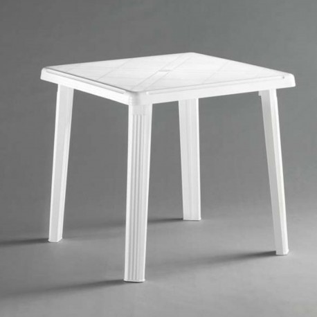 Tavolo resina RODI bianco 75x75cm IDEA