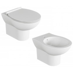 Sanitari Sospesi Azzurra Fast Filomuro Vaso + Bidet 