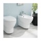 Sanitari sospesi senza brida Ceramica Azzurra Absolute wc + bidet + sedile soft close