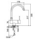 Miscelatore Lavello Monoforo Canna Alta Reclinabile Stick Paffoni SK189CR