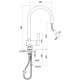 Miscelatore Lavello Con Doccia Estraibile Stick Paffoni Cromato SK185CR