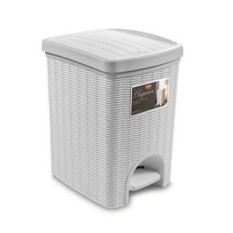 STEFANPLAST Pattumiera Elegance bagno bianca 20lt