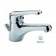 Paffoni Serie Pegaso Miscelatori Lavabo e Bidet con Piletta + Vasca con Set Doccia Ottone Bianco