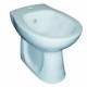 Bidet Round distanziato da parete in Ceramica Bianca