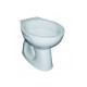 Sanitari Round distanziati da muro Vaso + Bidet in Ceramica Bianca