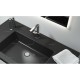 Top con Lavabo Integrato da 50 cm in Mineral Marmo Ardesia