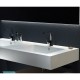 Top con Doppio Lavabo Integrato in Mineral Marmo Ardesia